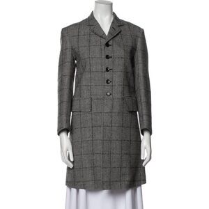 Tricot Comme des Garçons Plaid Wool Coat–Japanese Designer Vintage, Tailored NWT